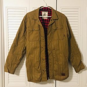Vans Tan Jacket w/ Buffalo Check Plaid